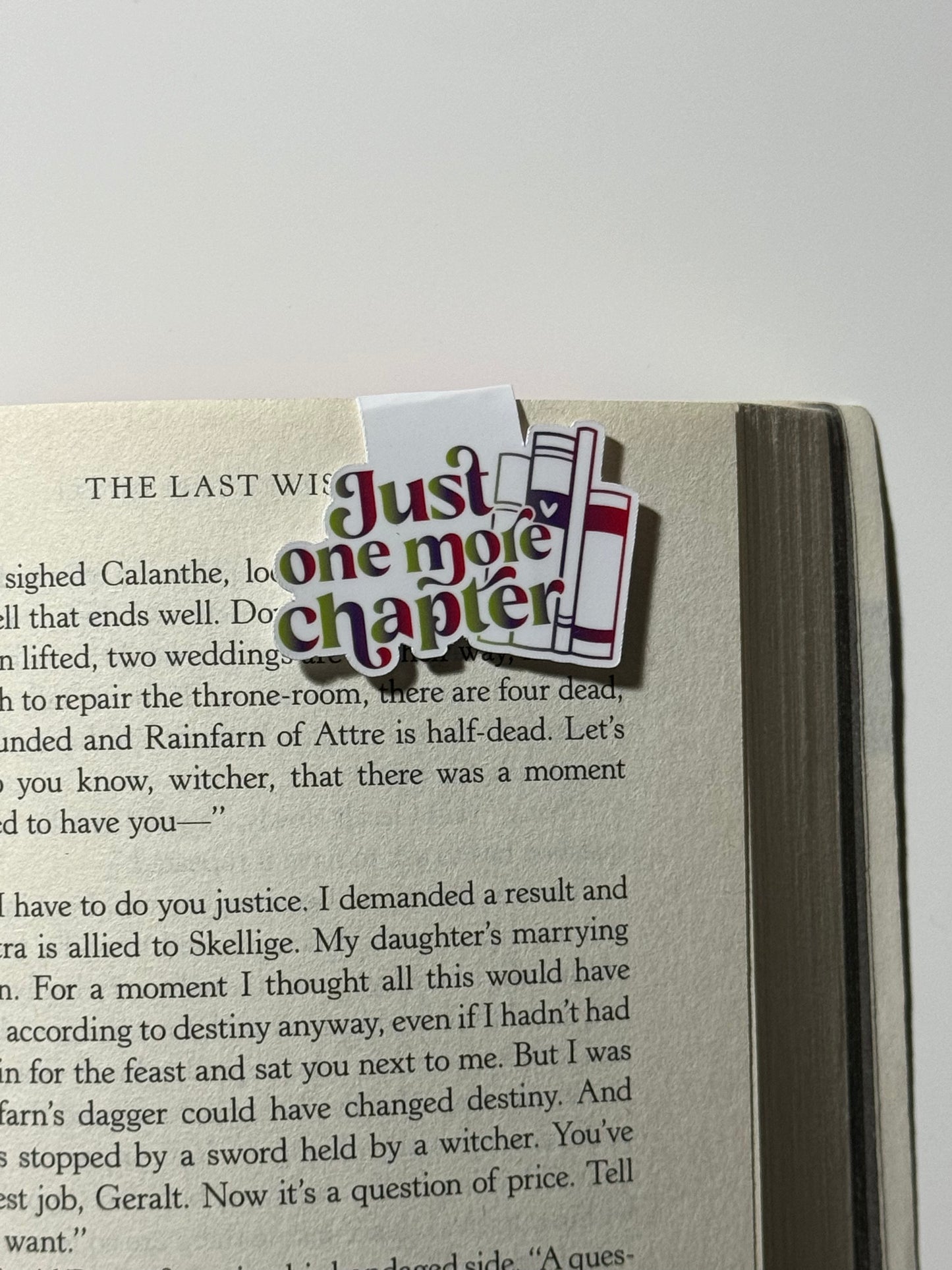 Just One More Chapter Bookmark